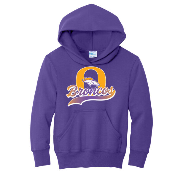 Orangeville Back to School 2026 Logo 1 - Youth Core Fleece Pullover Hooded Sweatshirt Thumbnail