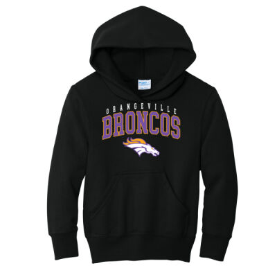 Orangeville Back to School 2026 Logo 2 - Youth Core Fleece Pullover Hooded Sweatshirt Thumbnail