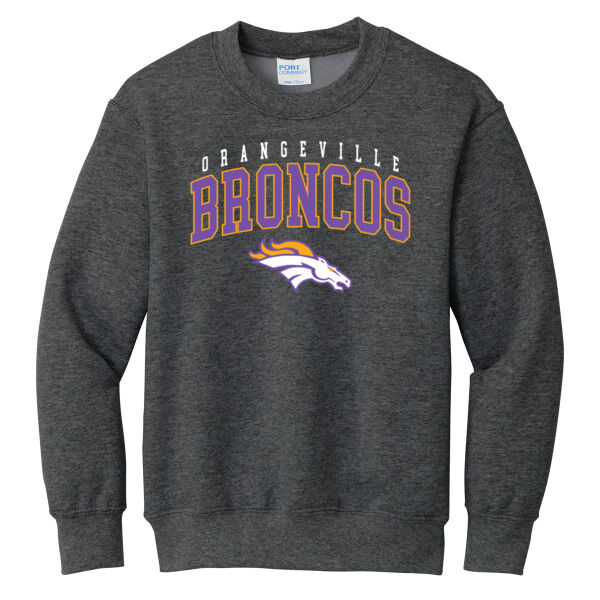Orangeville Back to School 2026 Logo 2 - Youth Core Fleece Crewneck Sweatshirt Thumbnail