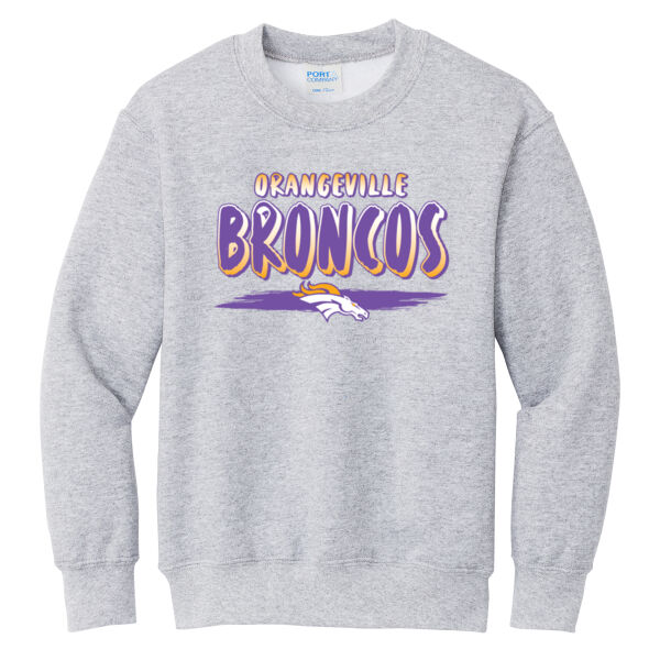 Orangeville Back to School 2026 Logo 3 - Youth Core Fleece Crewneck Sweatshirt Thumbnail