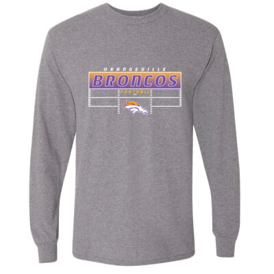 Broncos Football 2026 Logo 1 - DryBlend® 50/50 Long Sleeve T-Shirt Thumbnail