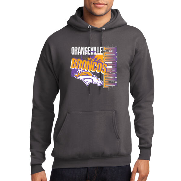 Broncos Football 2026 Logo 2 - Core Fleece Pullover Hooded Sweatshirt Thumbnail