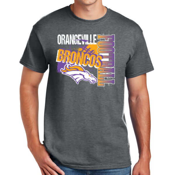 Broncos Football 2026 Logo 2 - DryBlend ® 50 Cotton/50 Poly T Shirt Thumbnail